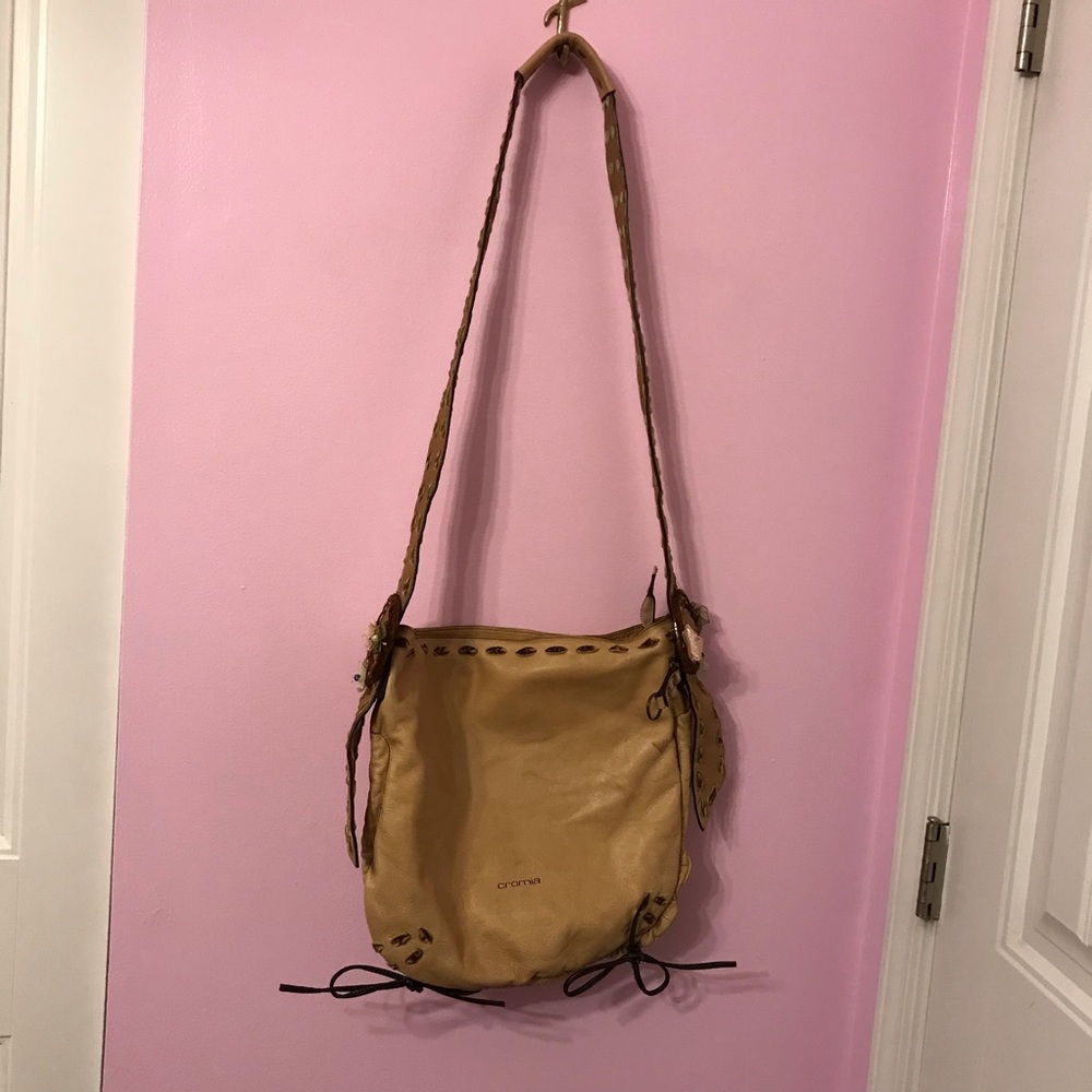 CROMIA MADE ITALY Boho Hipster Slouchy Crossbody